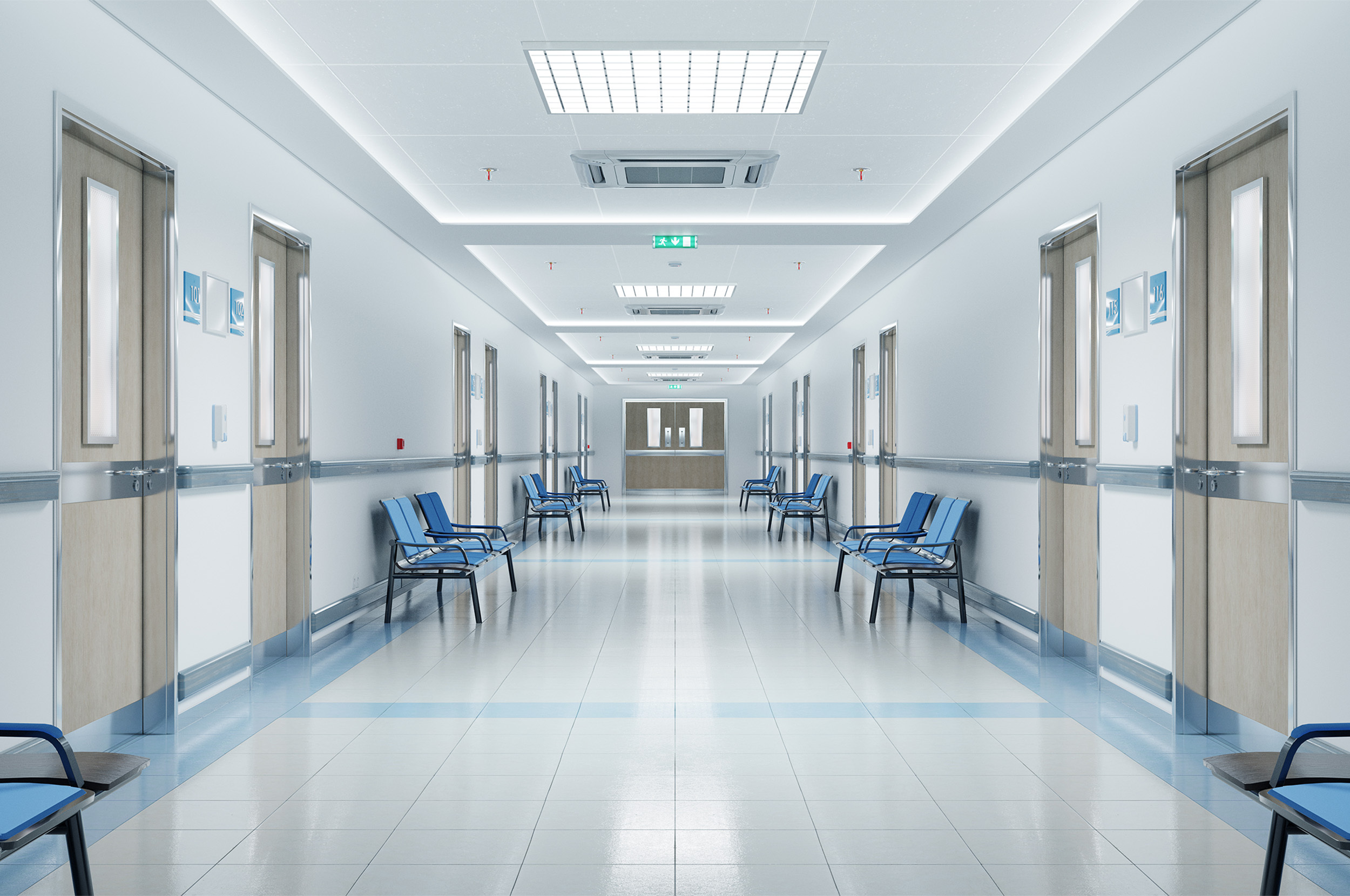 A healthcare facility entrance