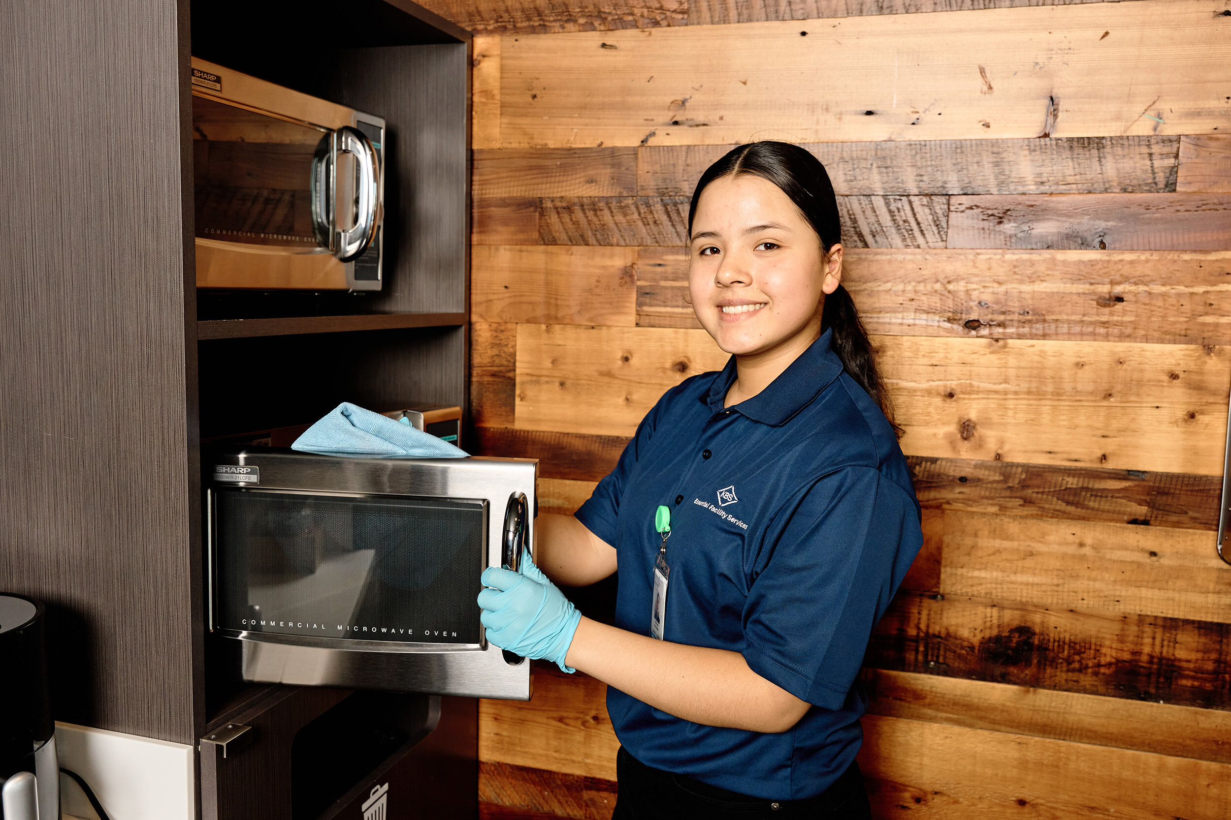 KBS staff cleaning break rooms